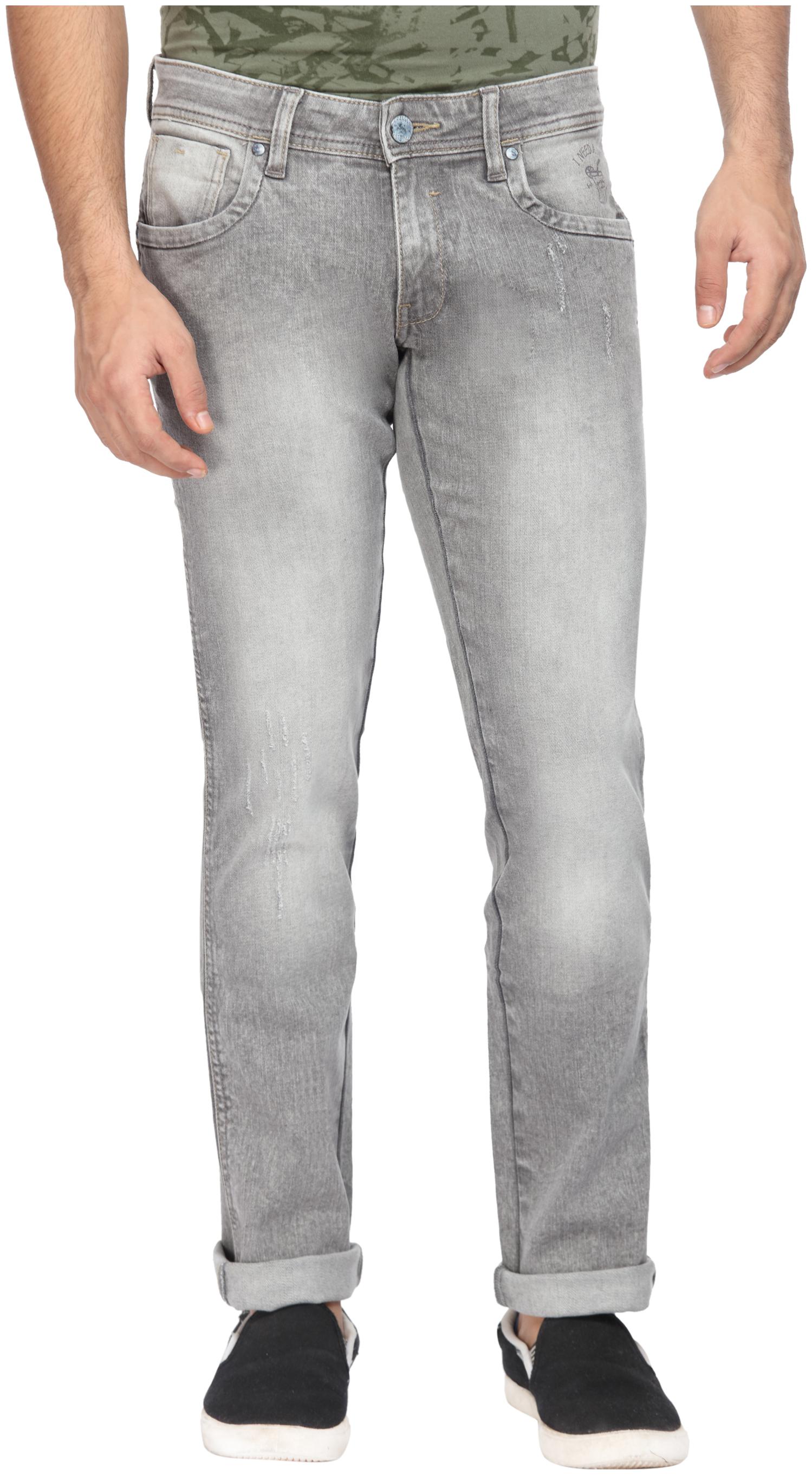 

Wrangler Men Grey Regular Fit Jeans