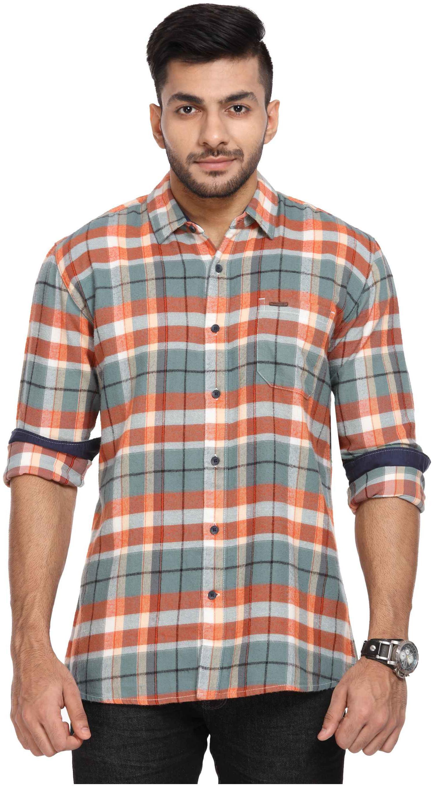 

Wrangler Men Multi Checked Regular Fit Casual Shirt