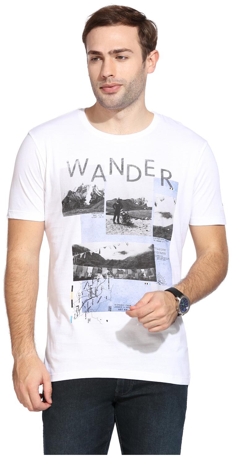 

Wrangler Men White Regular fit Cotton Round neck T-Shirt - Pack Of 1