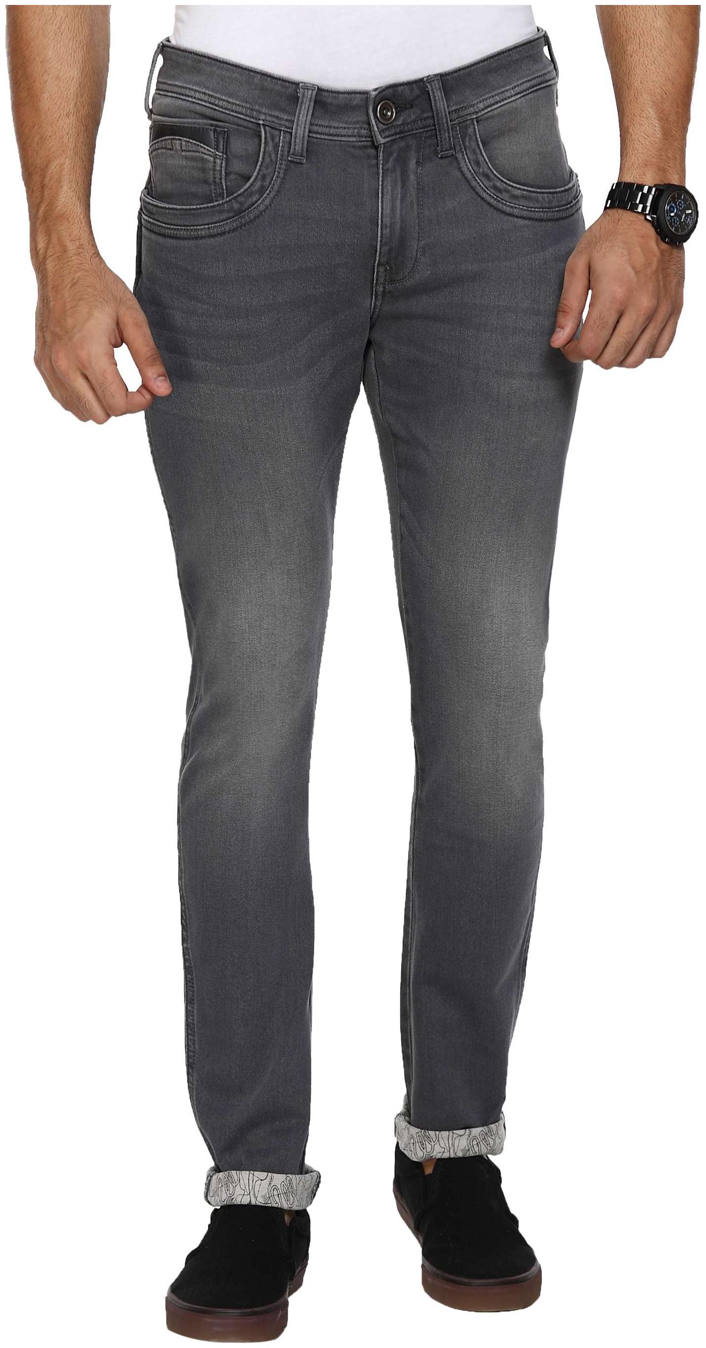 

Wrangler Men Grey Skinny Fit Jeans