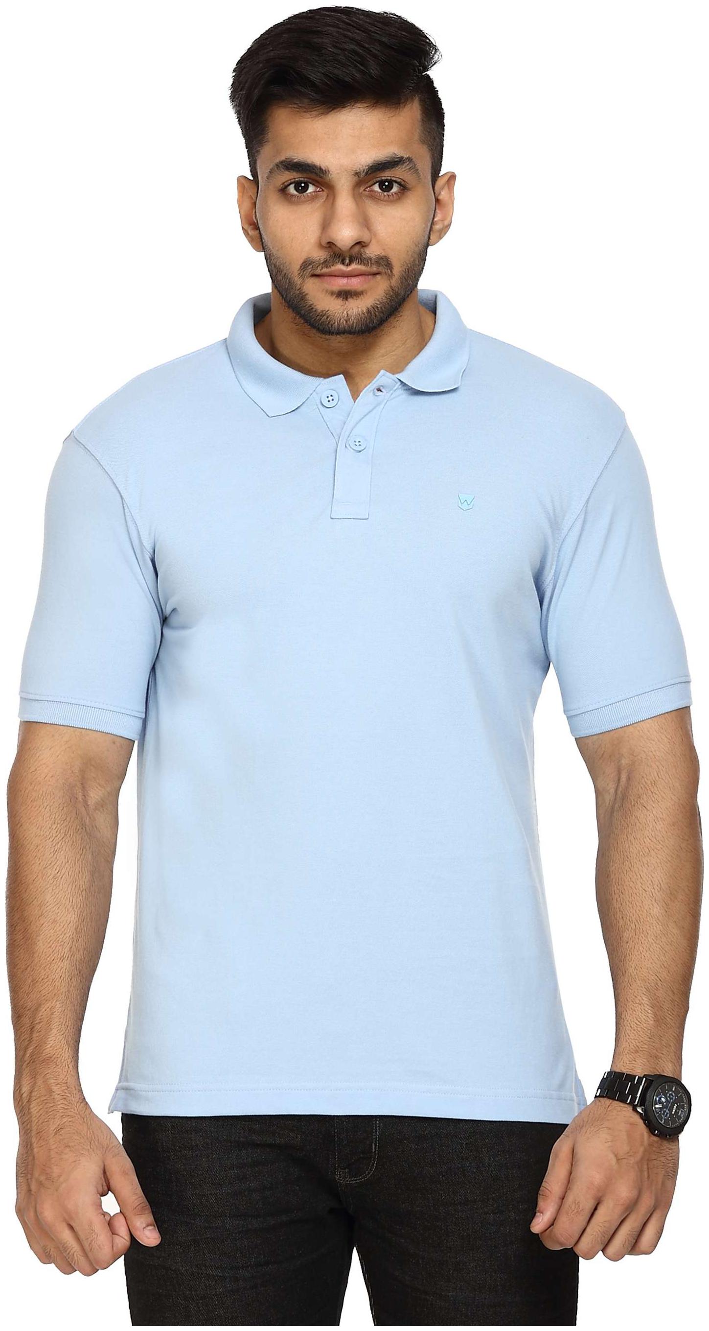 

Wrangler Men Blue Regular fit Cotton Polo collar T-Shirt - Pack Of 1
