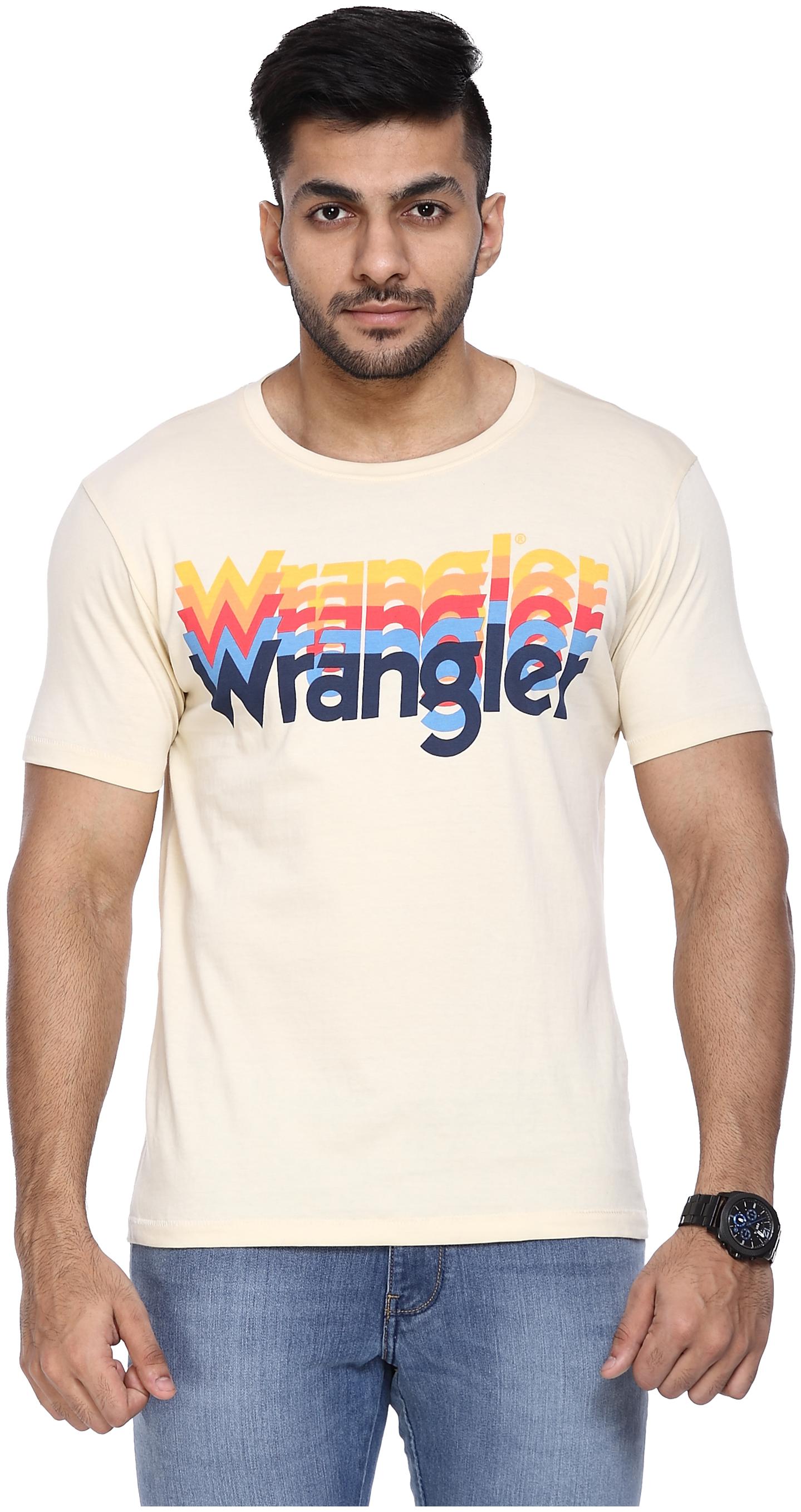 

Wrangler Men Yellow Regular fit Cotton Round neck T-Shirt - Pack Of 1