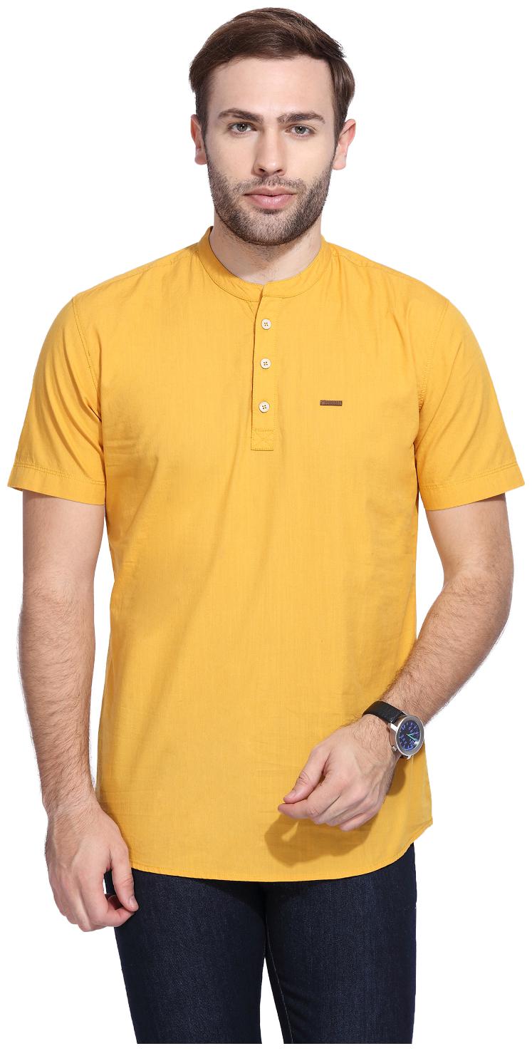 

Wrangler Men Yellow Solid Regular Fit Casual Shirt