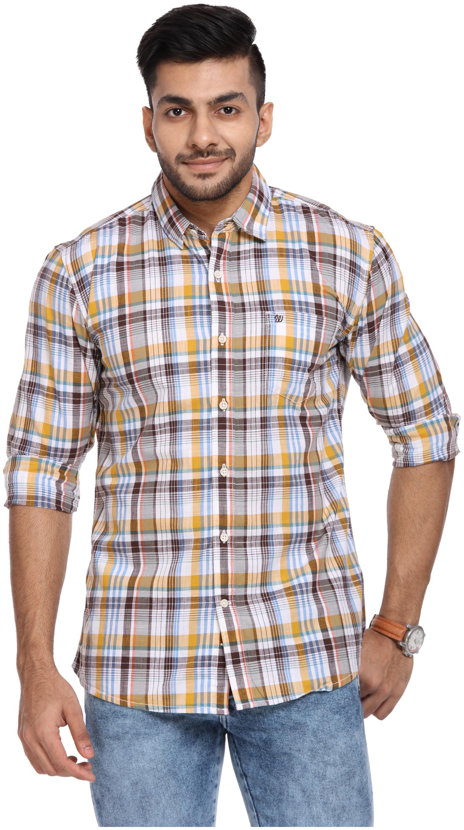 

Wrangler Men Multi Checked Regular Fit Casual Shirt