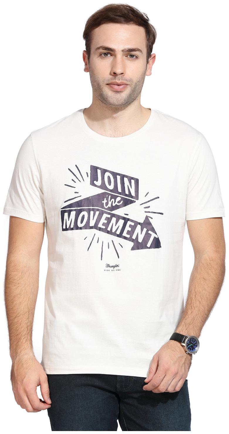 

Wrangler Men White Regular fit Cotton Round neck T-Shirt - Pack Of 1