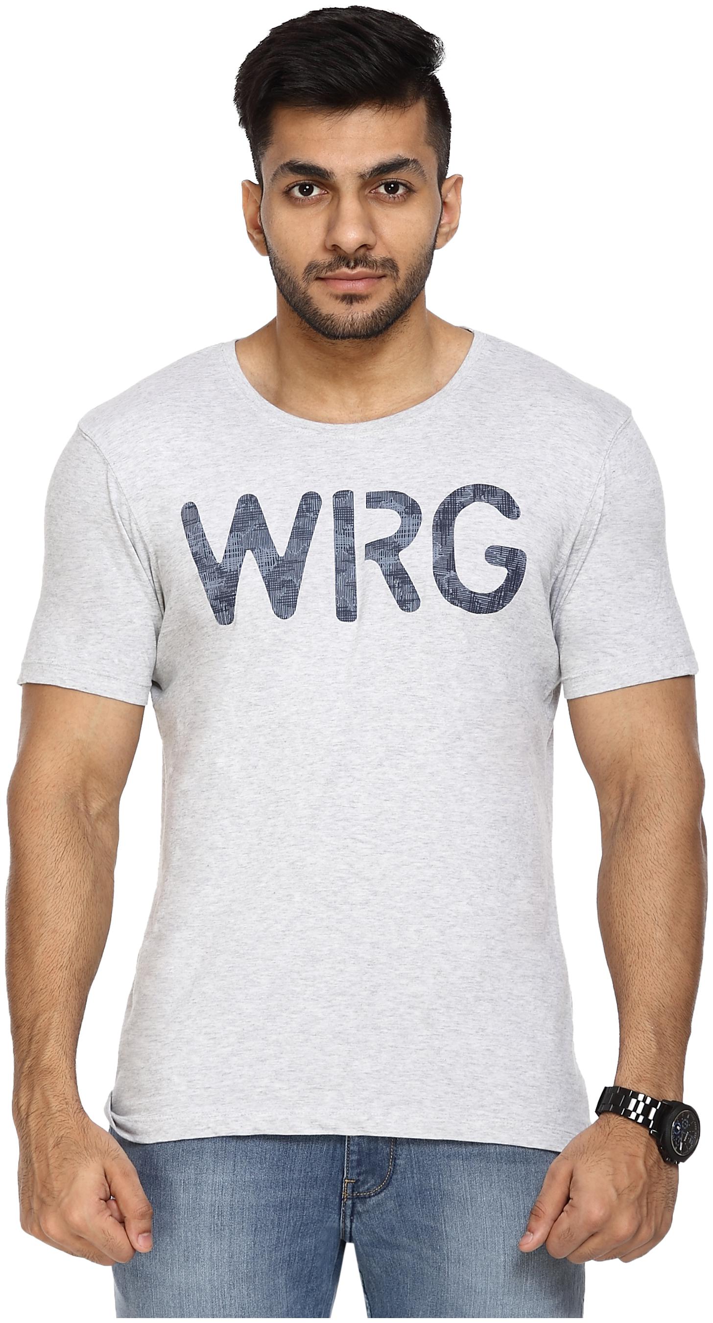 

Wrangler Men Grey Regular fit Cotton Round neck T-Shirt - Pack Of 1