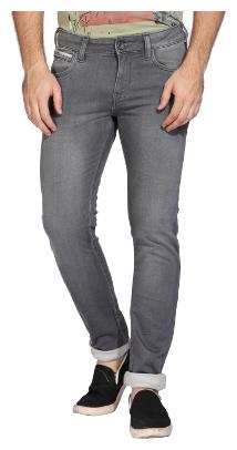 

Wrangler Men Grey Skinny Fit Jeans