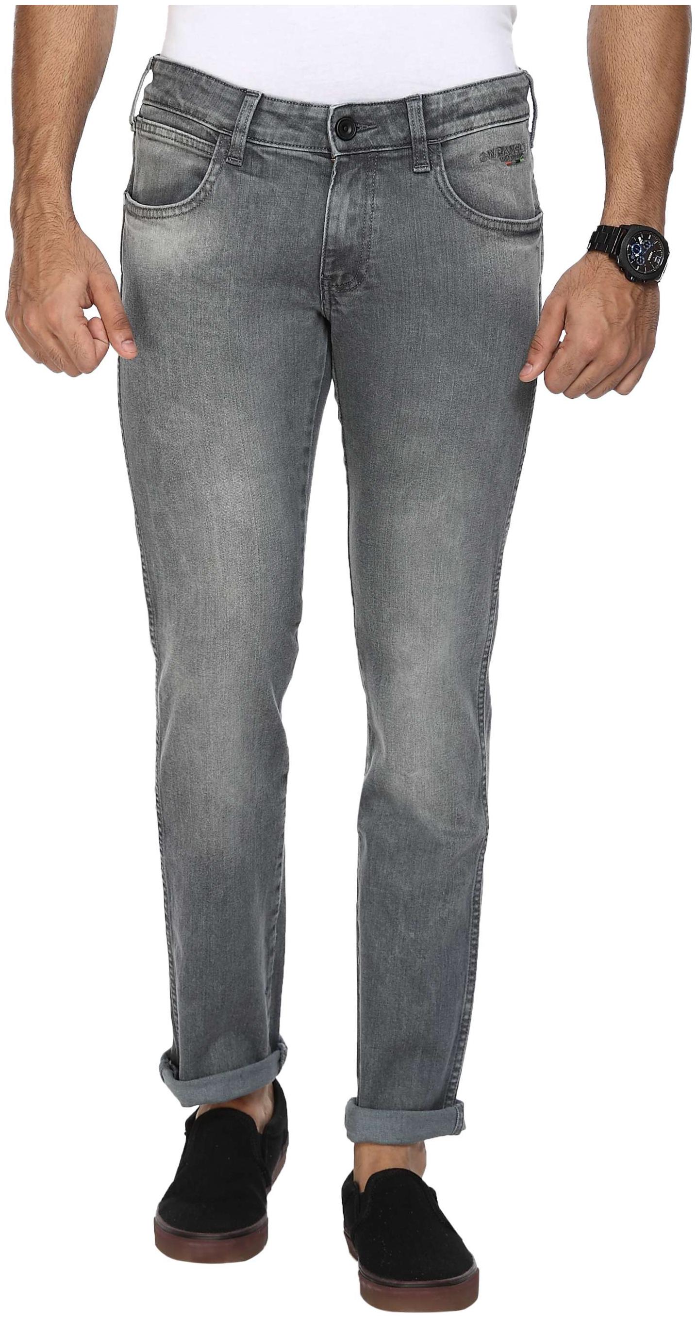 

Wrangler Men Grey Regular Fit Jeans