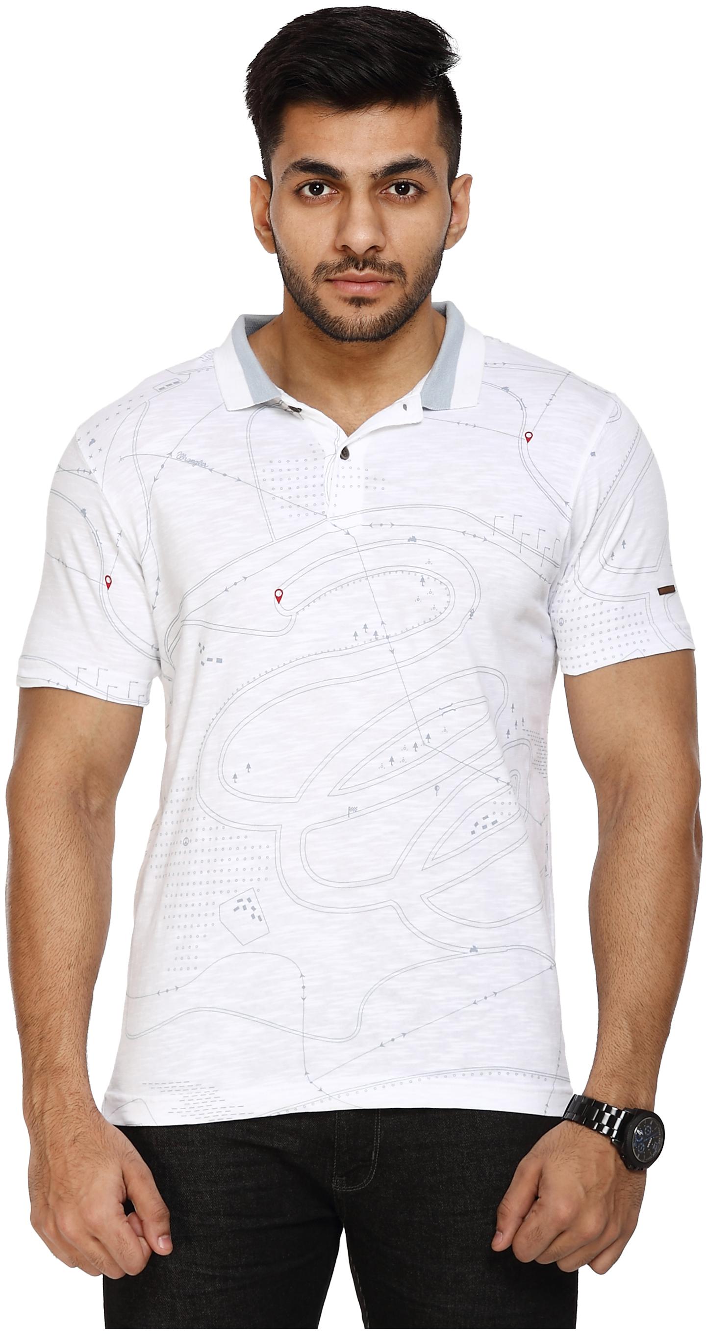 

Wrangler Men White Regular fit Cotton Polo collar T-Shirt - Pack Of 1