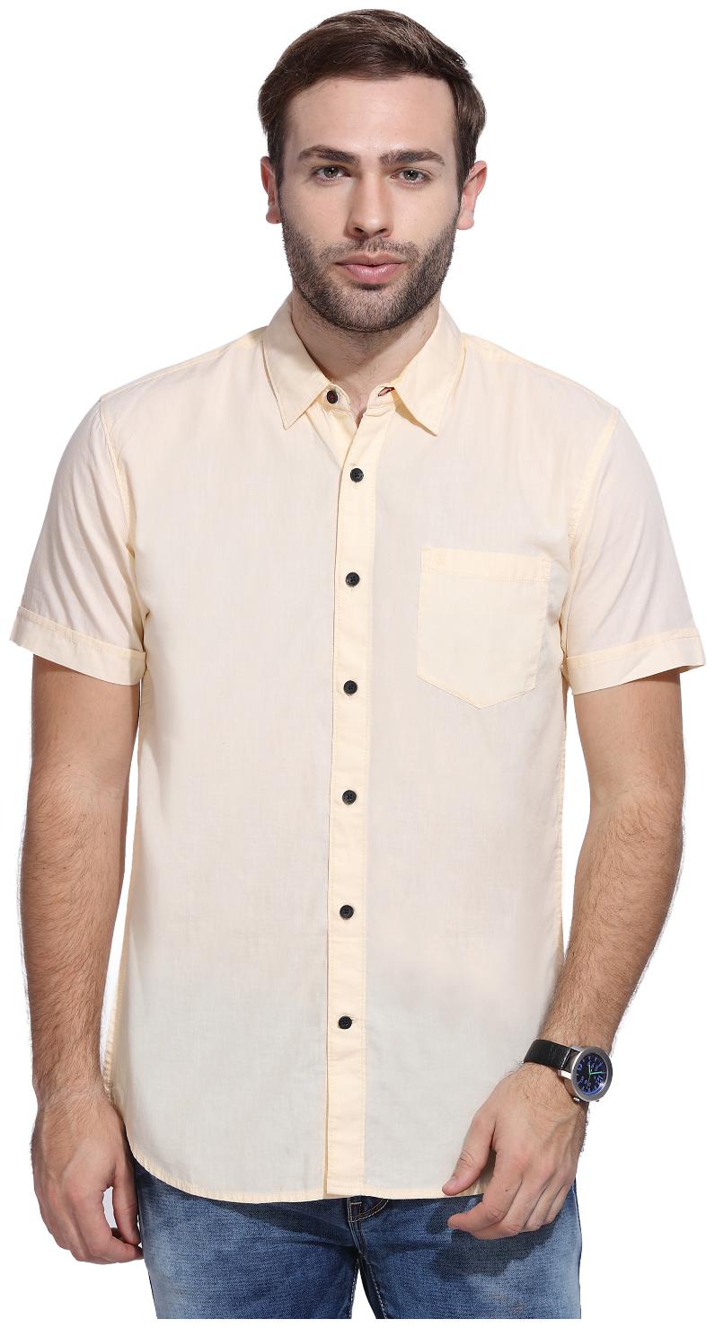 

Wrangler Men White Solid Regular Fit Casual Shirt