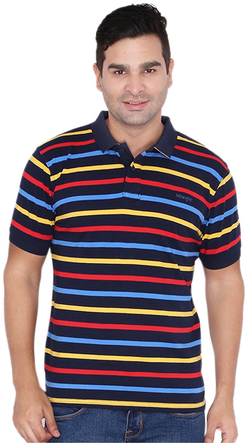 

Wrangler Men Blue Regular fit Cotton Polo collar T-Shirt - Pack Of 1