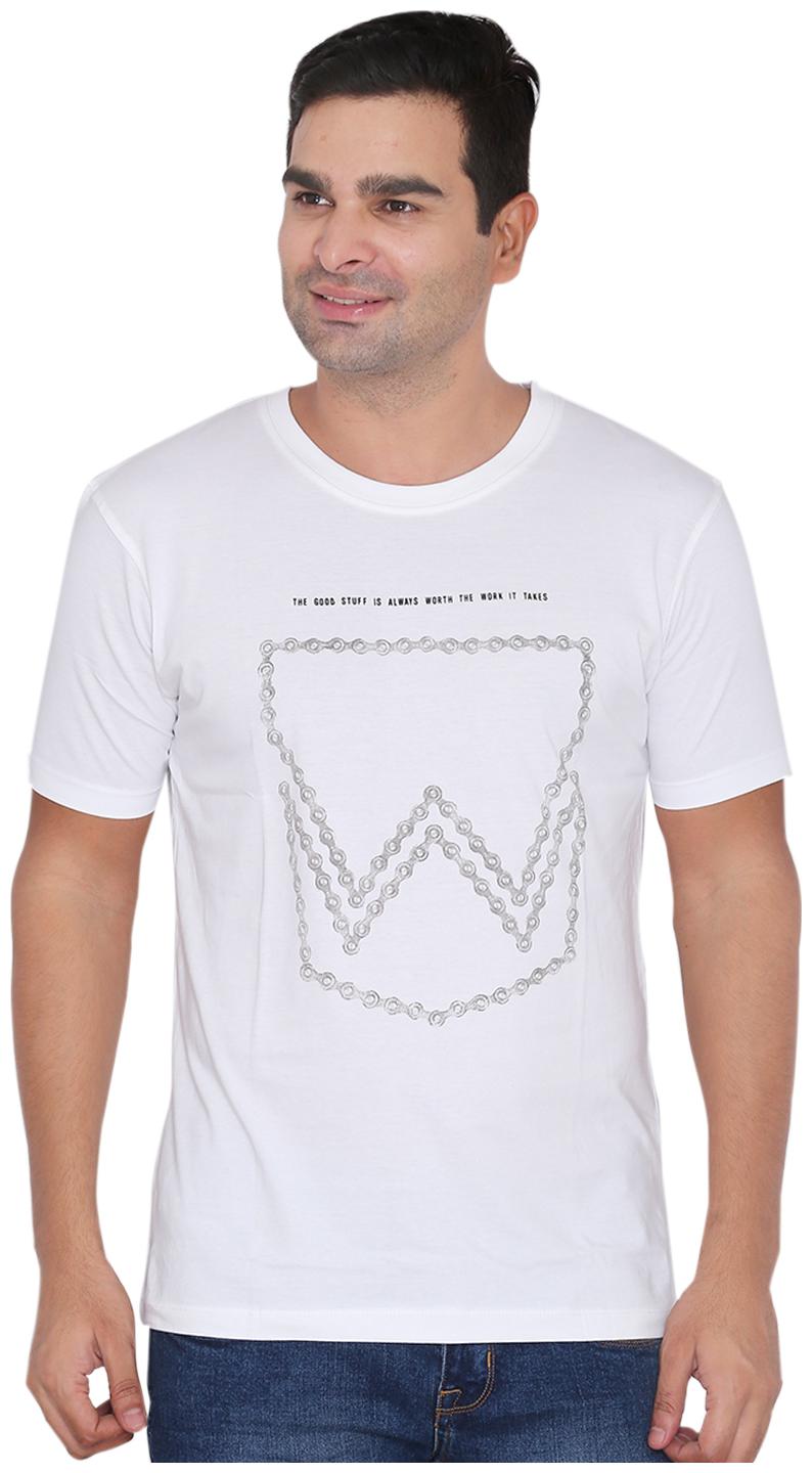 

Wrangler Men White Regular fit Cotton Round neck T-Shirt - Pack Of 1