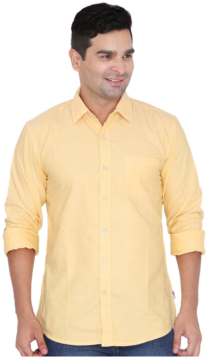 

Wrangler Men Beige Solid Regular Fit Casual Shirt