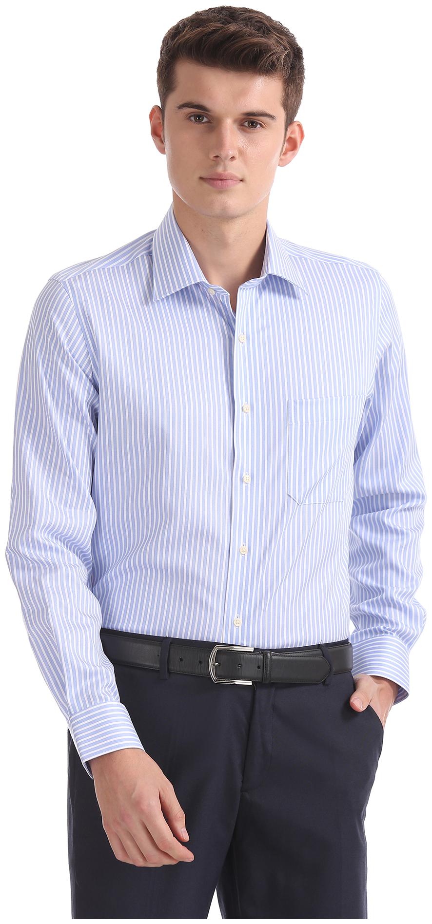 

Arrow Men Regular fit Formal Shirt - Blue