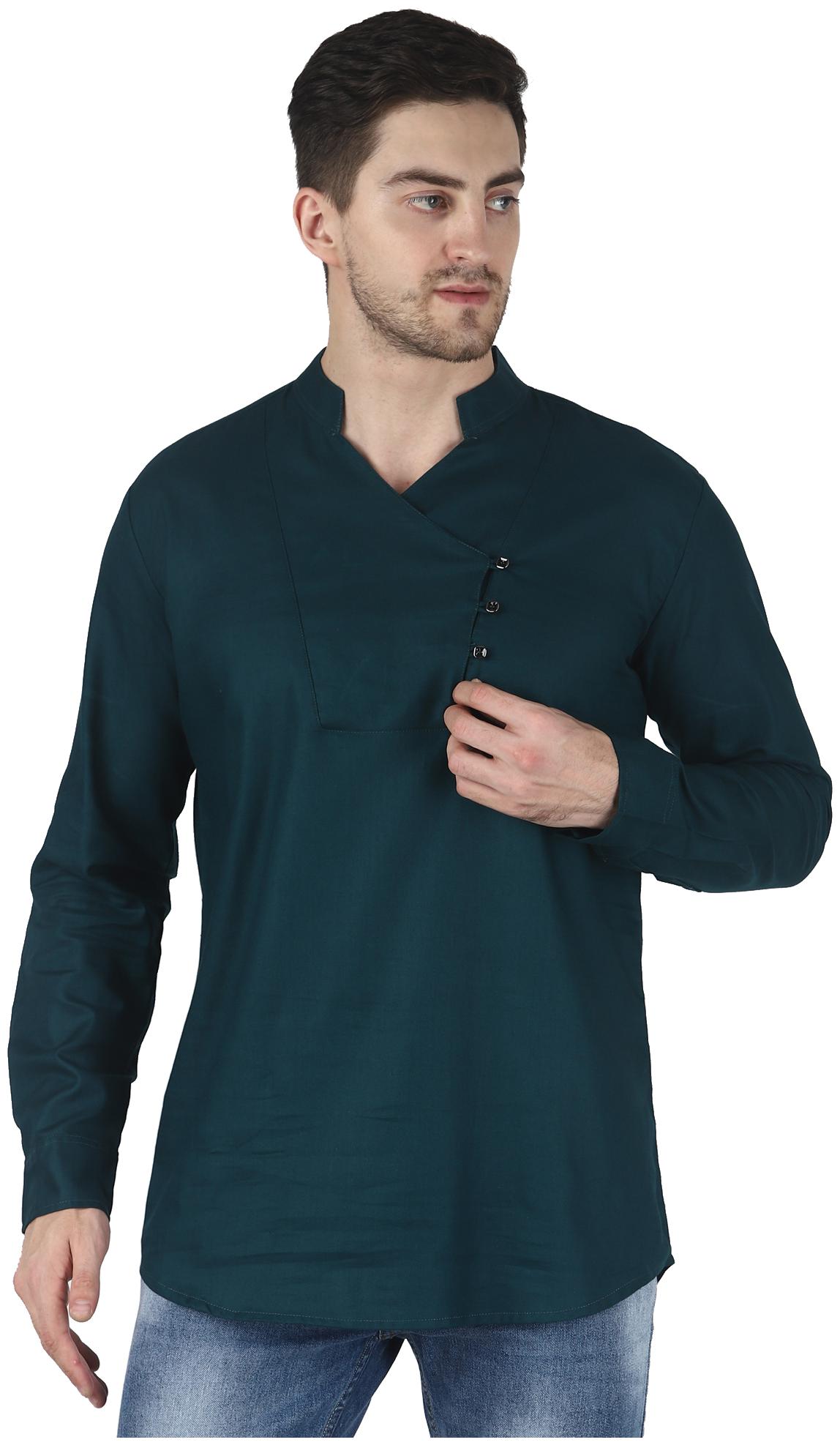 

WRITTER Men Green Regular Fit Kurta