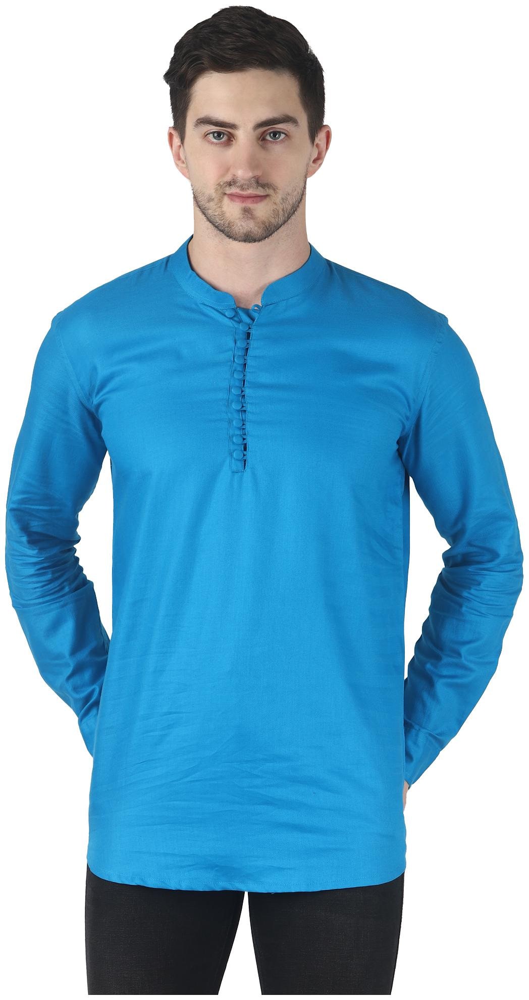

WRITTER Men Blue Regular Fit Kurta