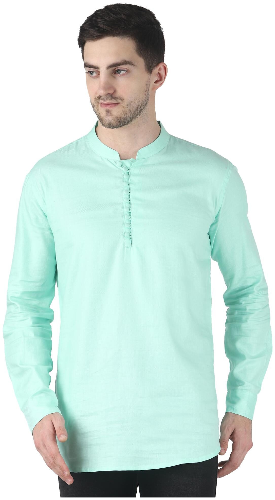 

WRITTER Men Green Regular Fit Kurta