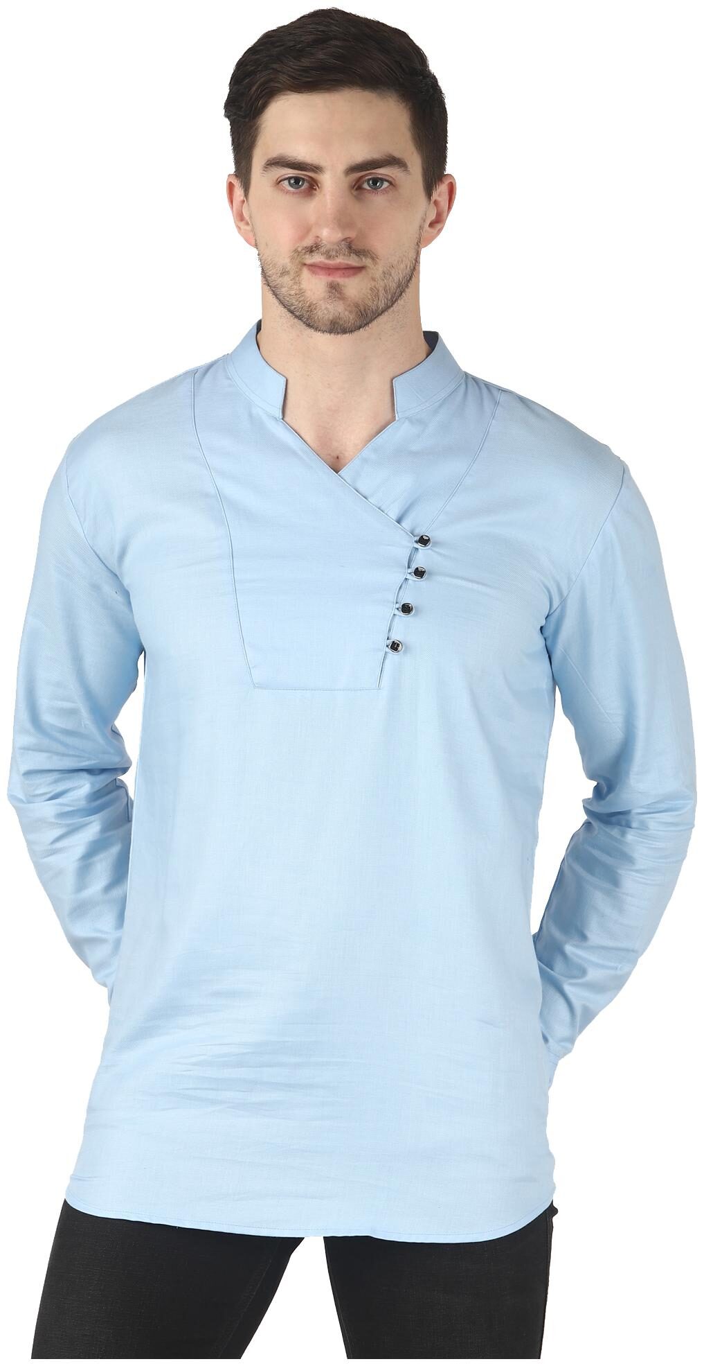 

WRITTER Men Blue Regular Fit Kurta