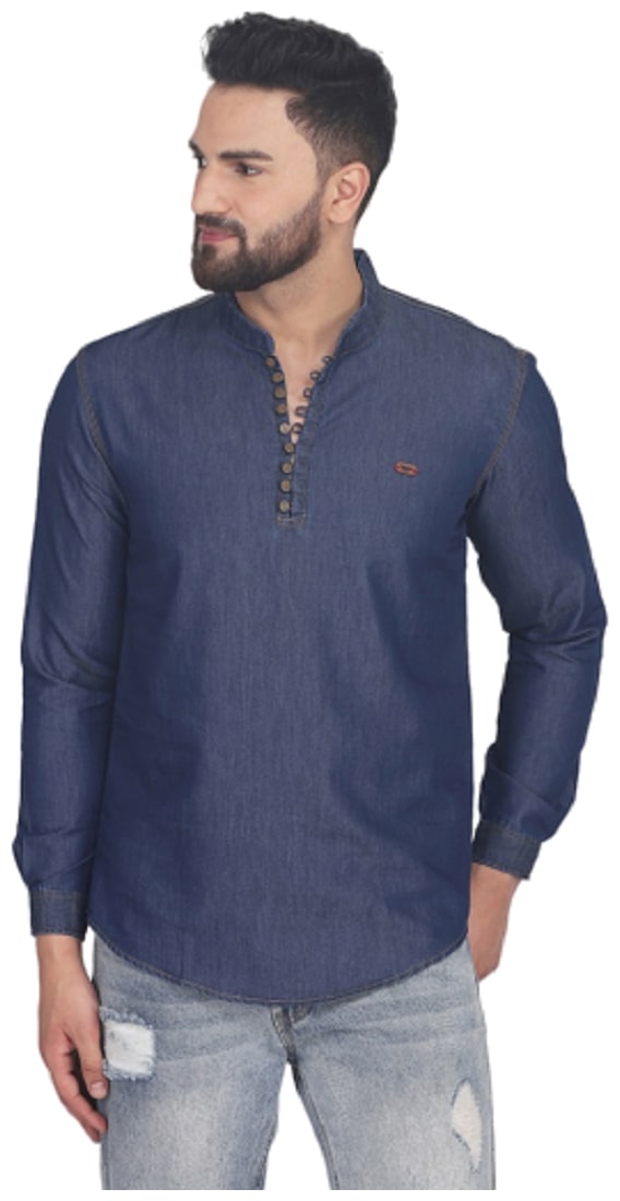 

XBOYZ Men Blue Regular Fit Kurta
