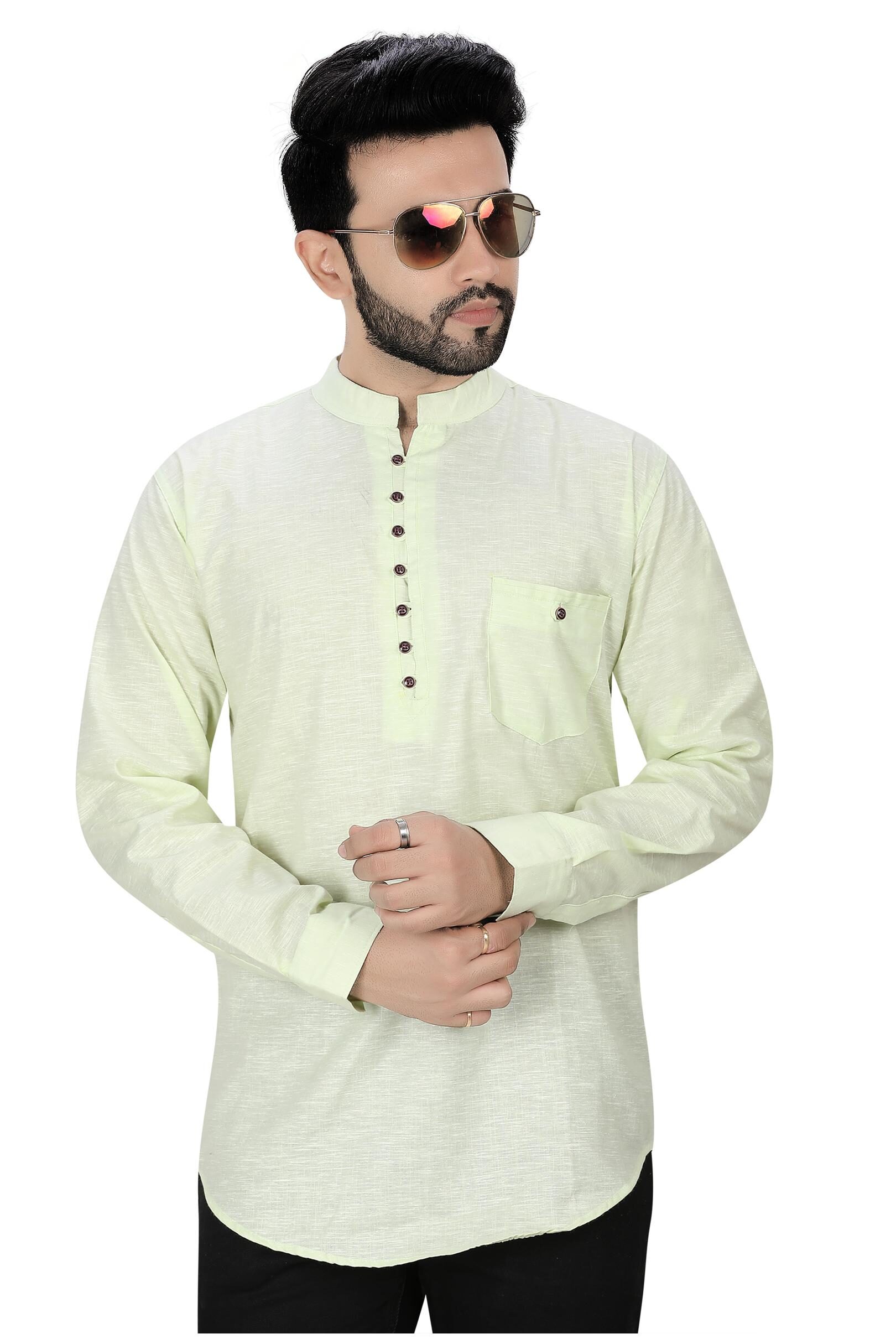 

XBOYZ Men Green Regular Fit Kurta