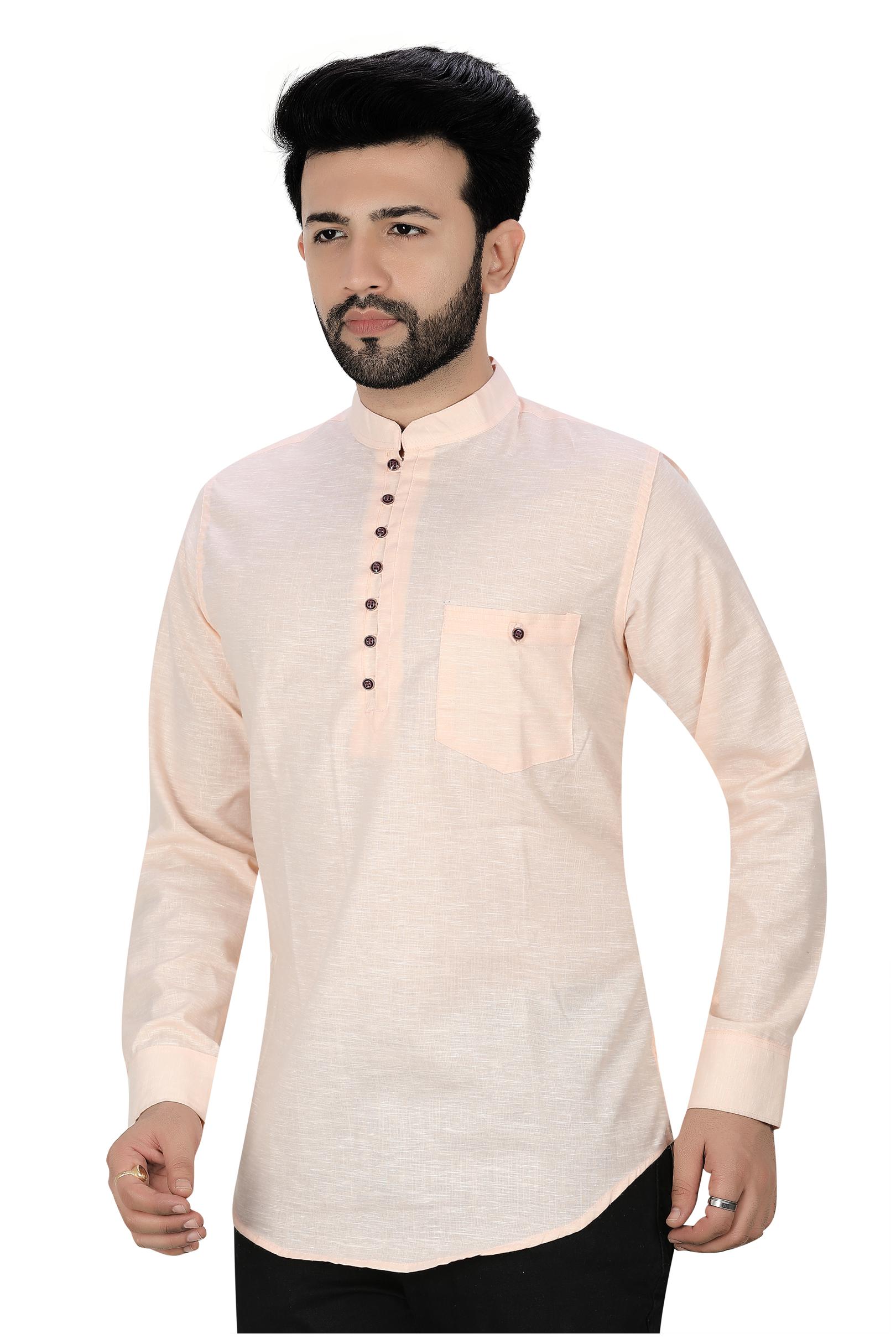 

XBOYZ Men Orange Regular Fit Kurta