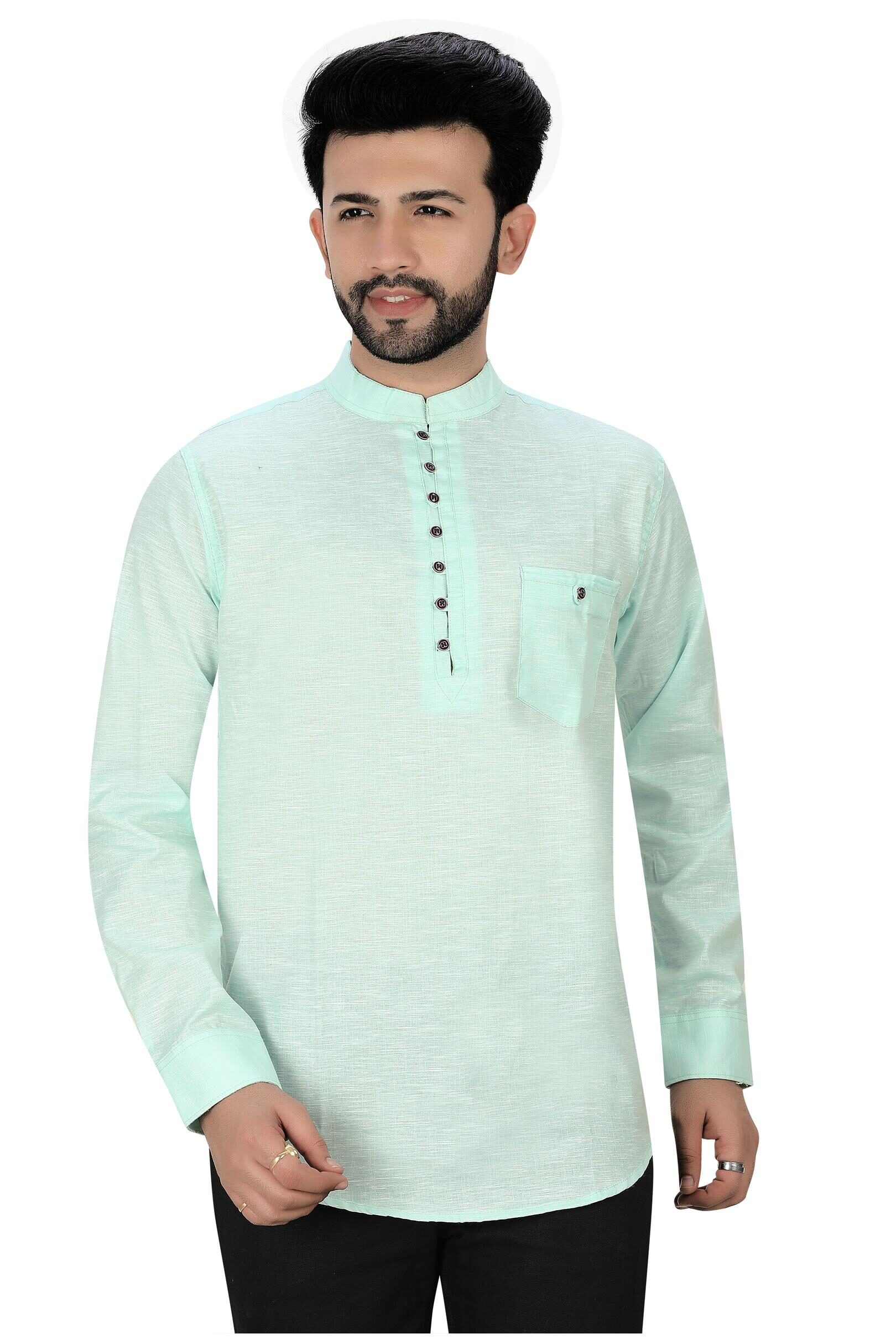 

XBOYZ Men Green Regular Fit Kurta