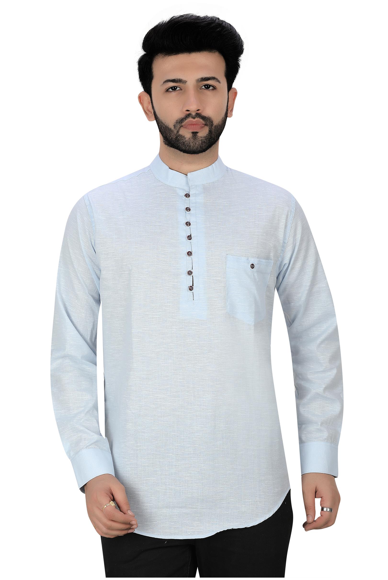 

XBOYZ Men Blue Regular Fit Kurta