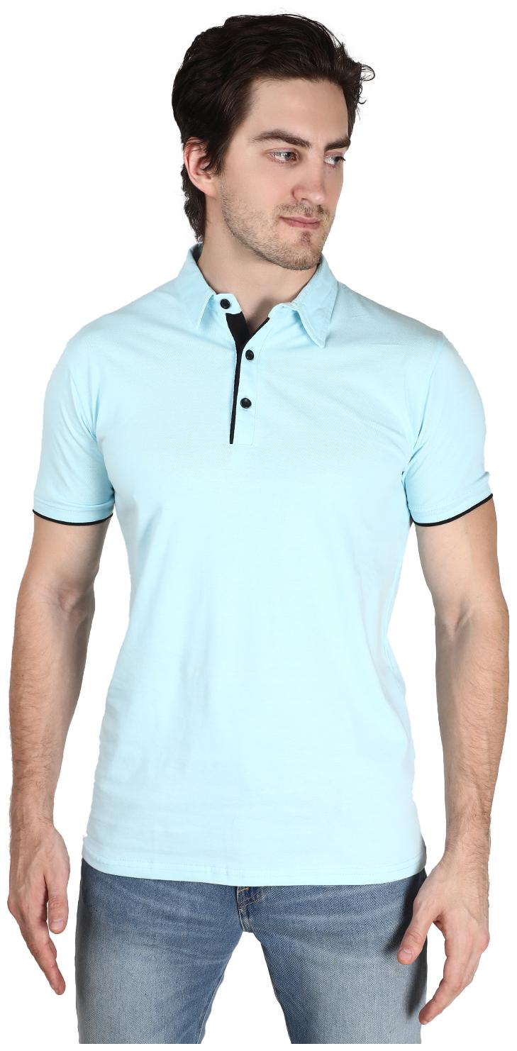 

Xite Men Blue Regular fit Cotton Polo collar T-Shirt - Pack Of 1
