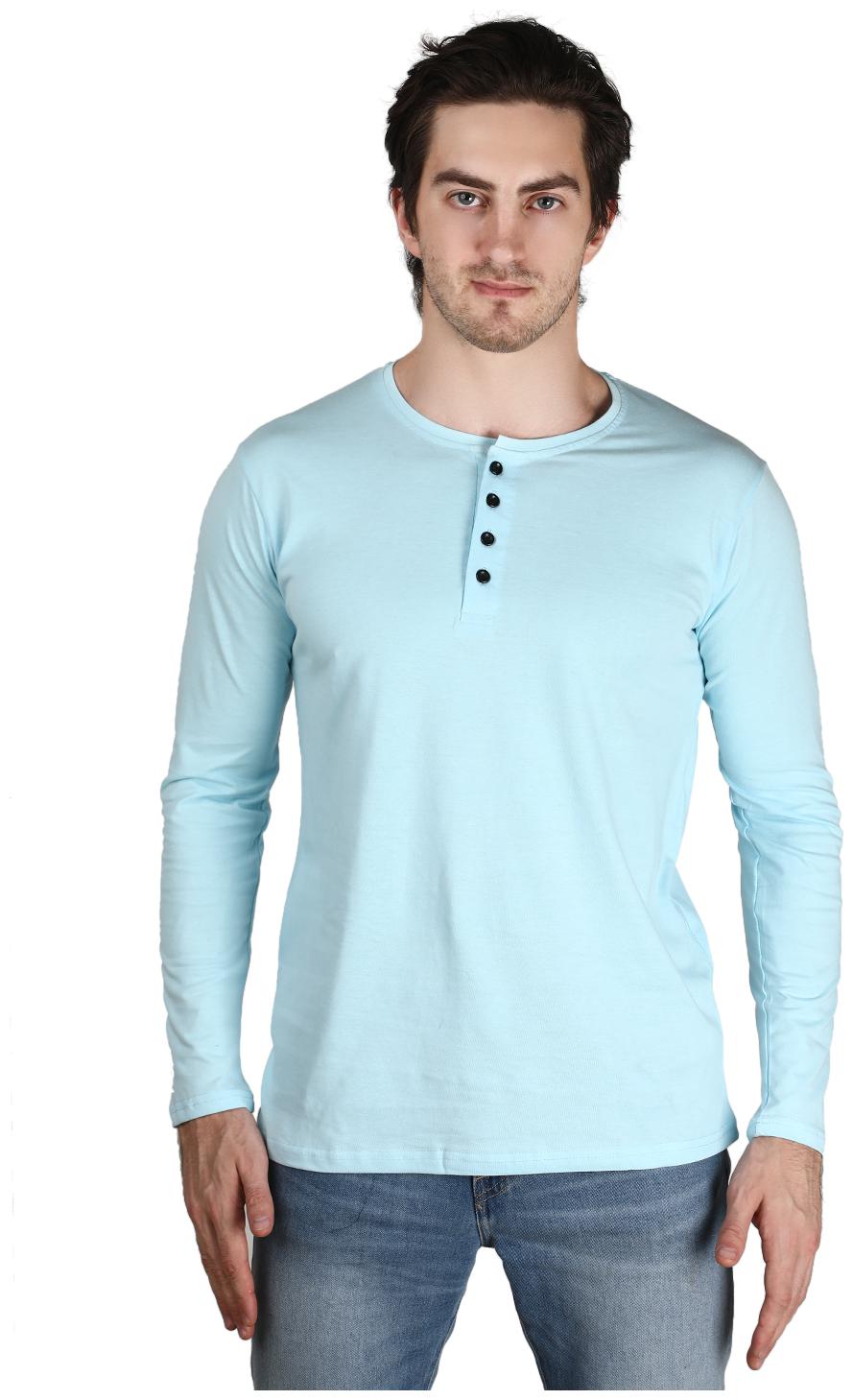

Xite Men Blue Regular fit Cotton Henley neck T-Shirt - Pack Of 1