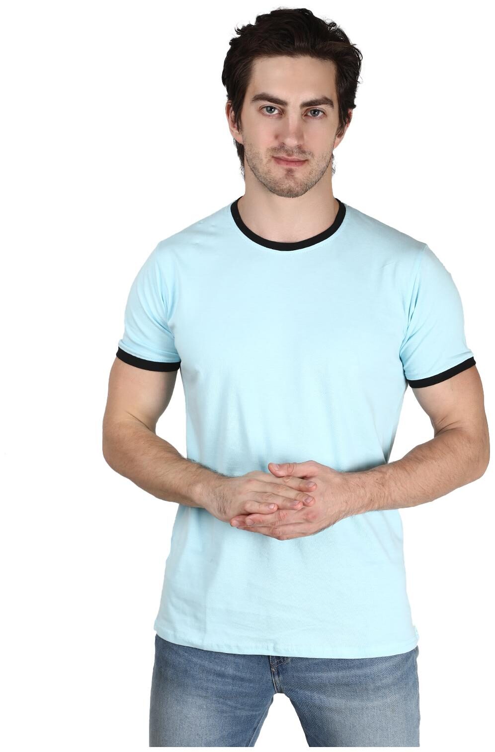 

Xite Men Blue Regular fit Cotton Round neck T-Shirt - Pack Of 1