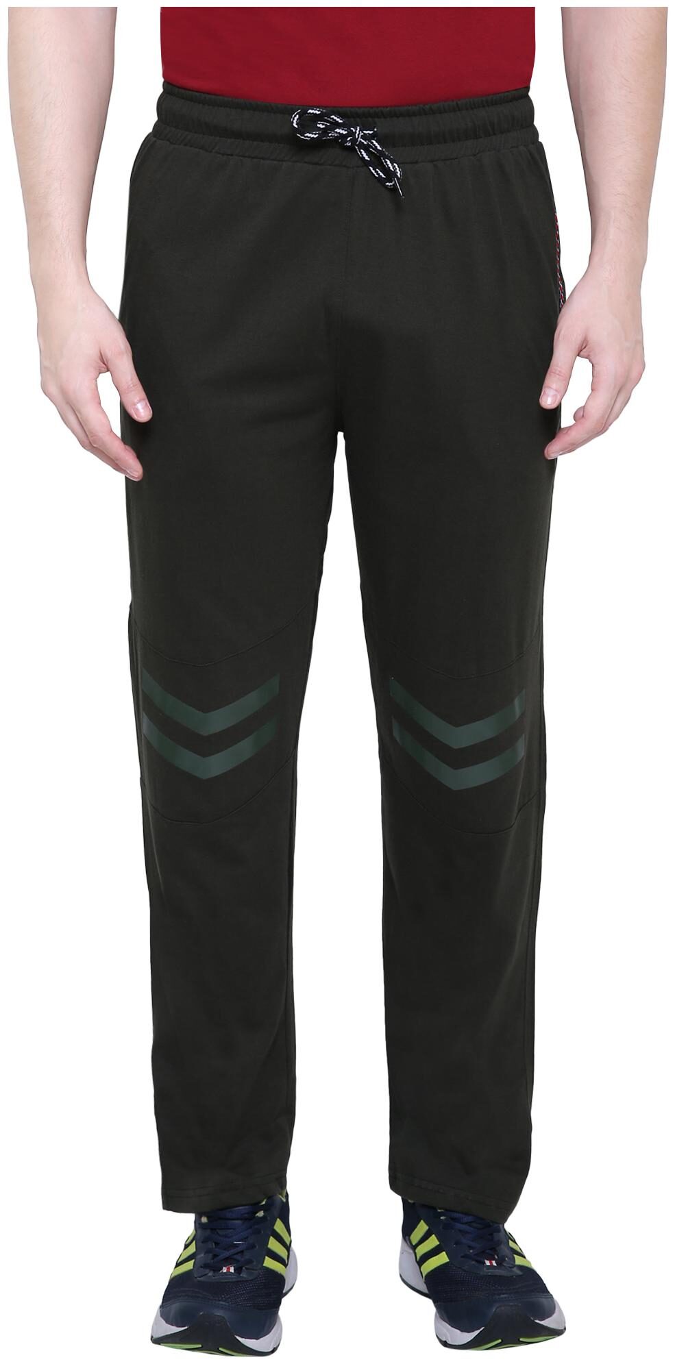 

XOHY Men Green Solid Regular fit Track pants