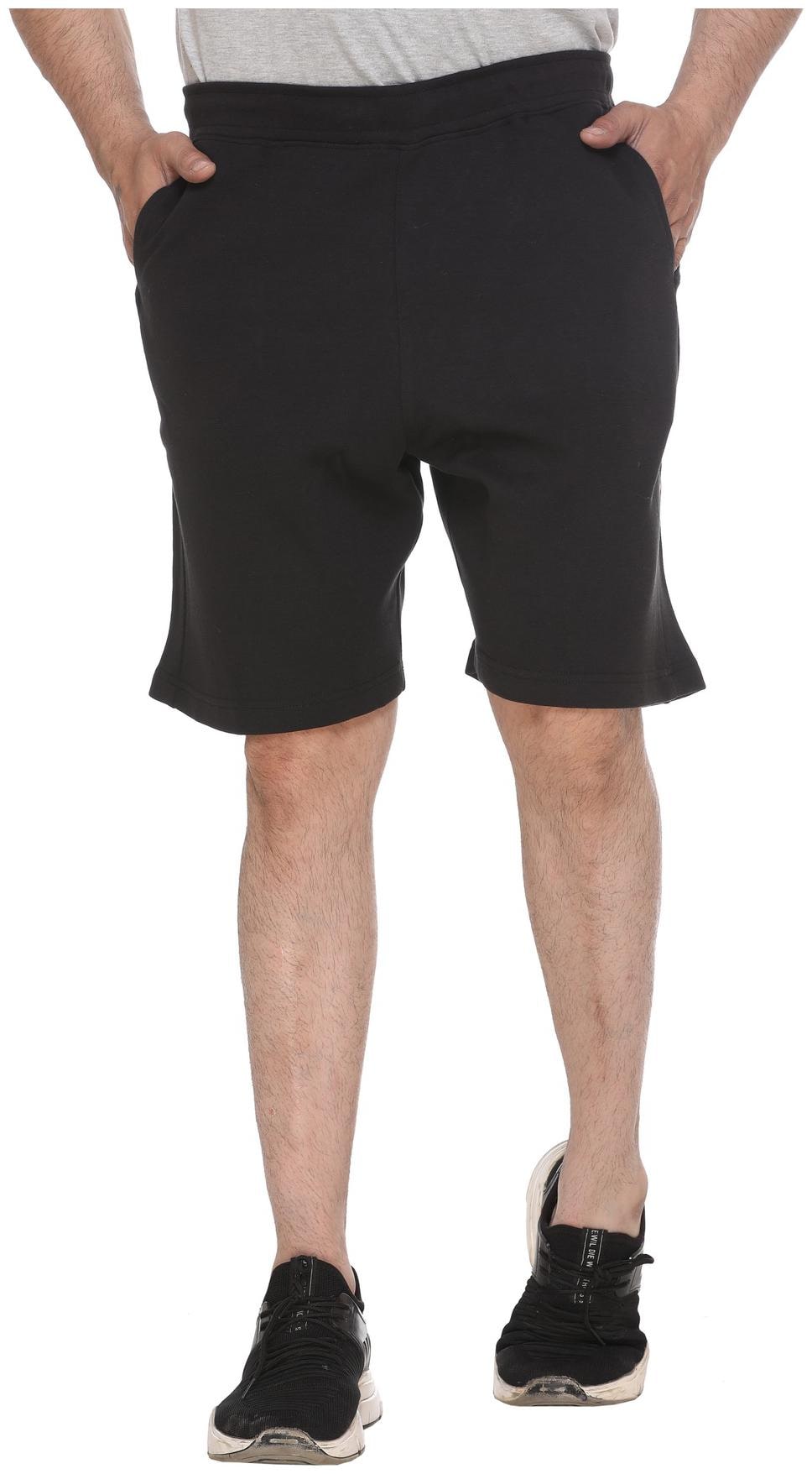 

Y I Men Black Regular Fit Regular Shorts