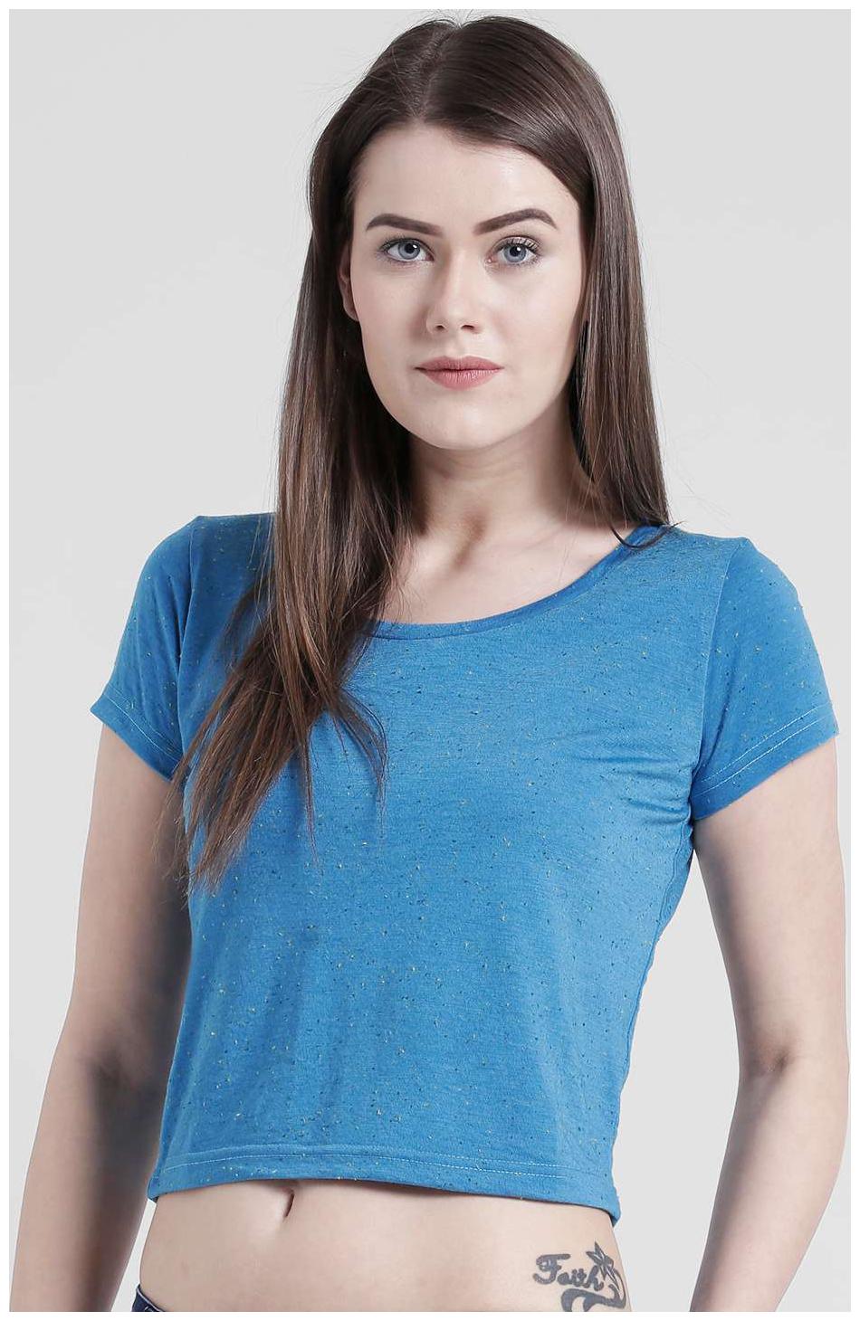 

Yaadleen Cotton Jersey Turquoise Tops For Women s Girl s