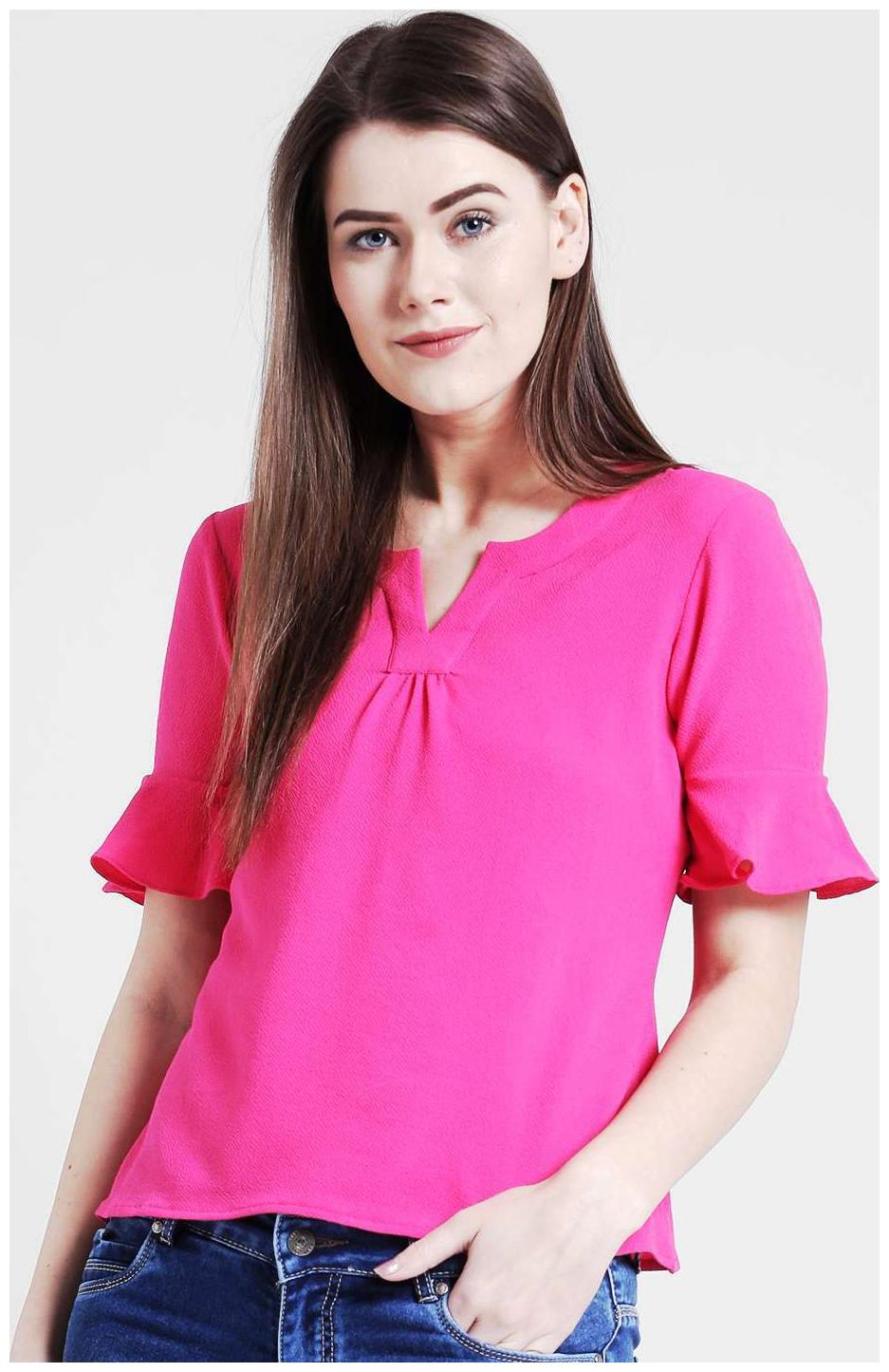 

YAADLEEN Women Solid Regular top - Pink
