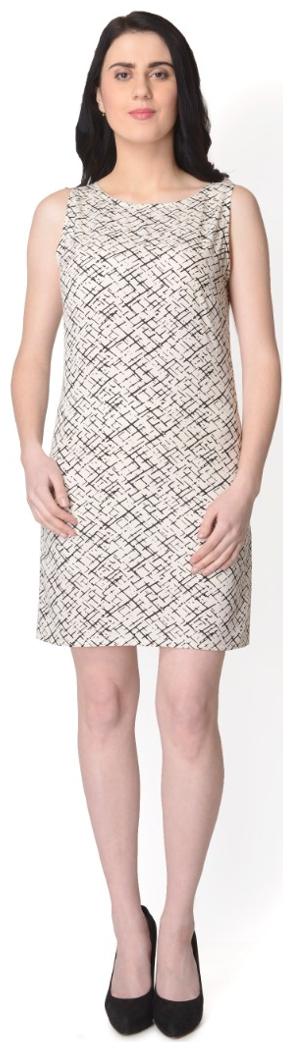 

YAADLEEN White Solid A-line dress