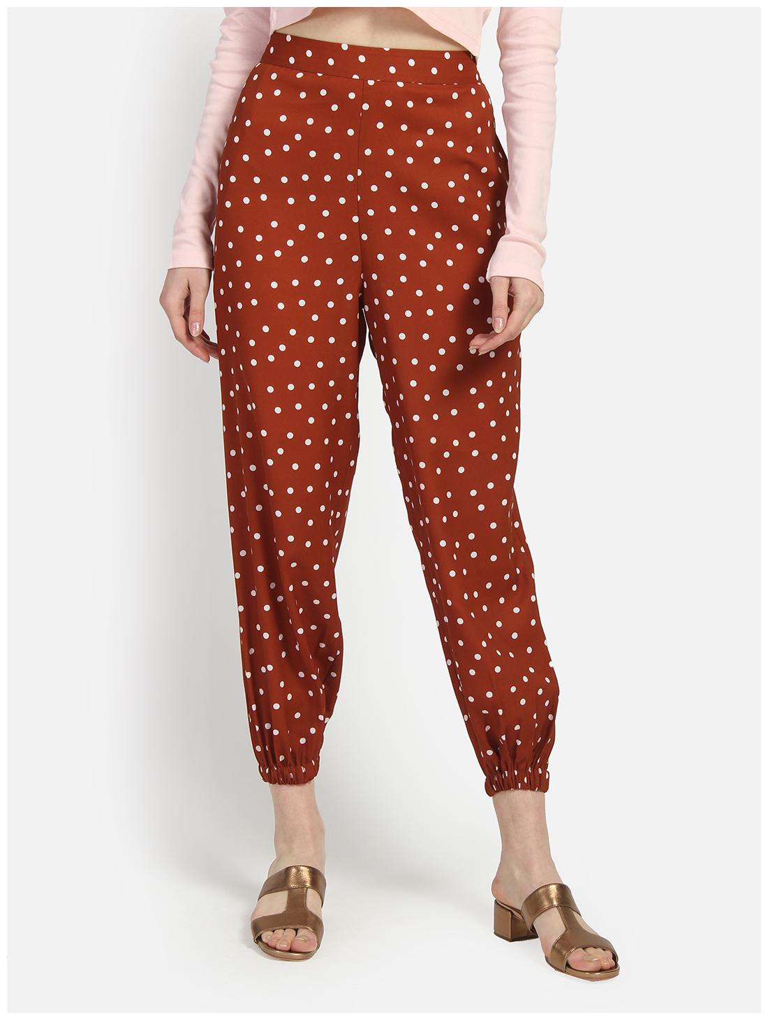 

YAADLEEN Women Brown Straight fit Jogger
