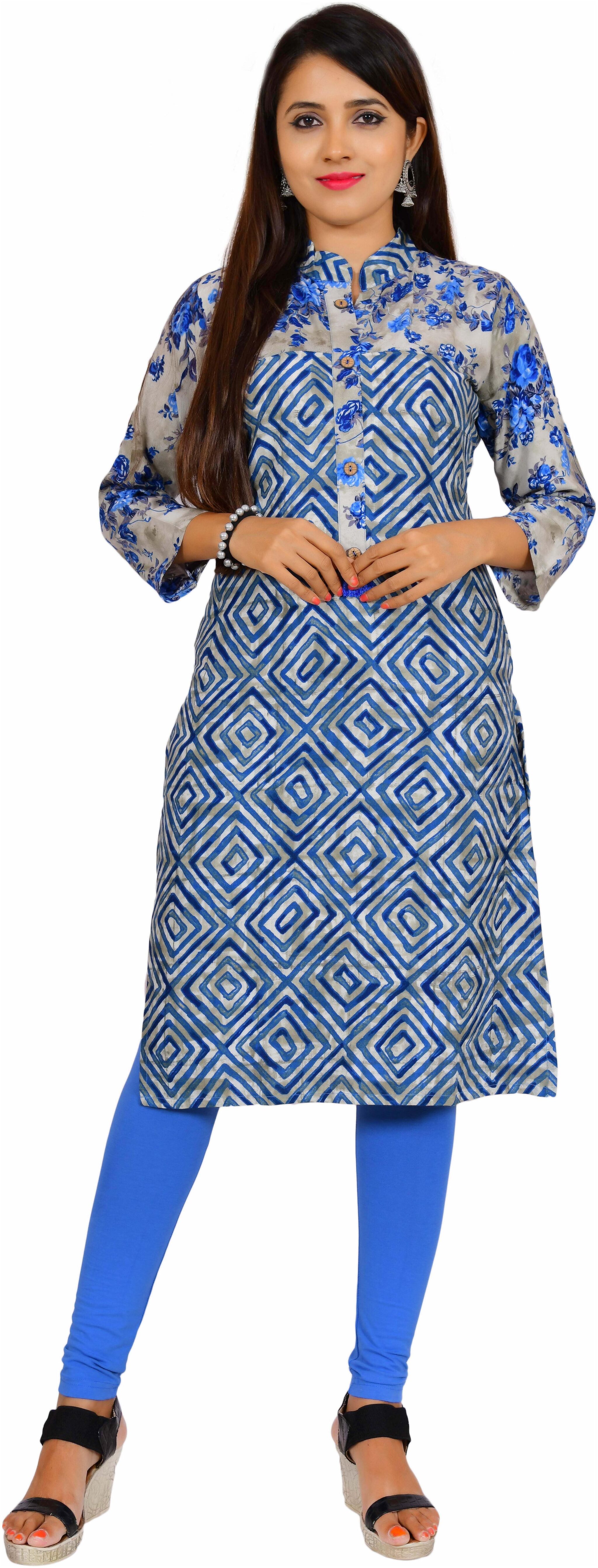 

Yaanvi Arihant Designer Rayon Floral Print Kurti