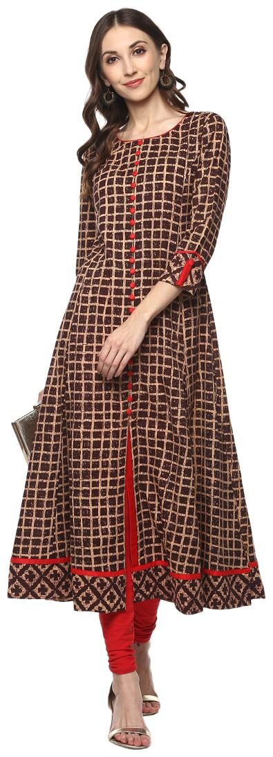 

Yash Gallery Women Multi Printed Anarkali Kurta