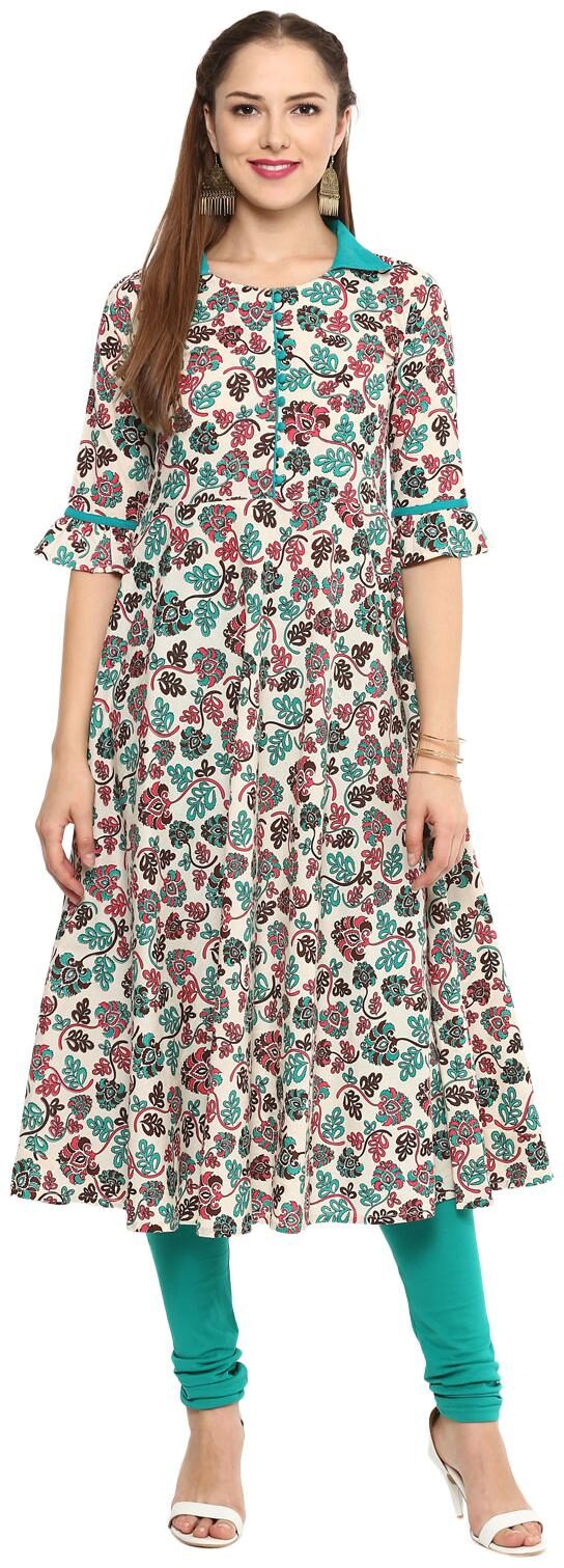 

Yash Gallery Women Multi Floral Anarkali Kurta