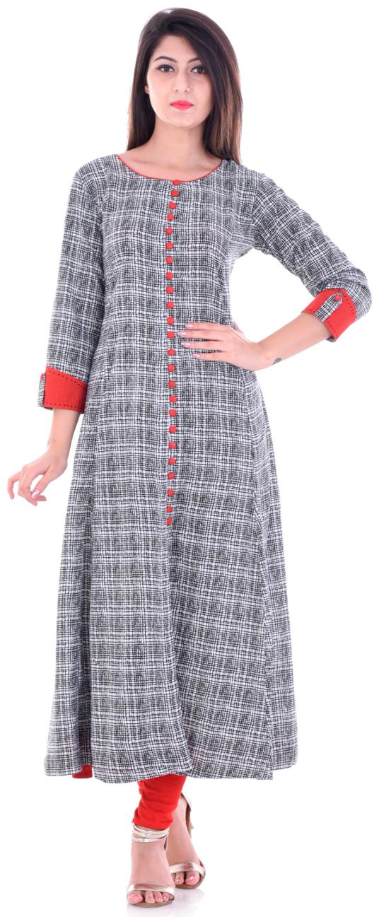 

YASH GALLERY Women s Cotton Printed Anarkali kurta