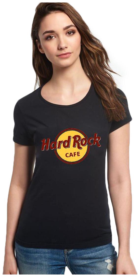 

YAYIN Women Black Regular fit U neck Cotton T shirt