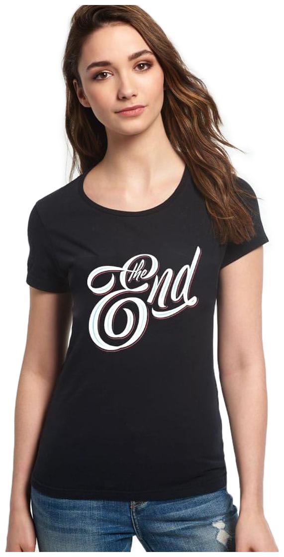 

YAYIN Women Black Regular fit U neck Cotton T shirt