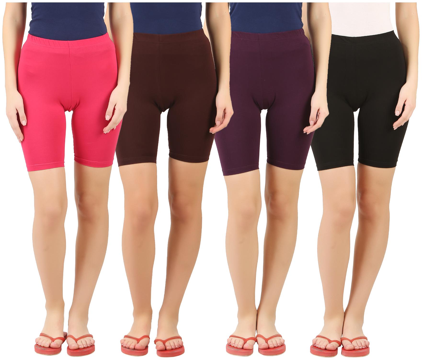 

Yellow Chilli Solid Tights - Multi