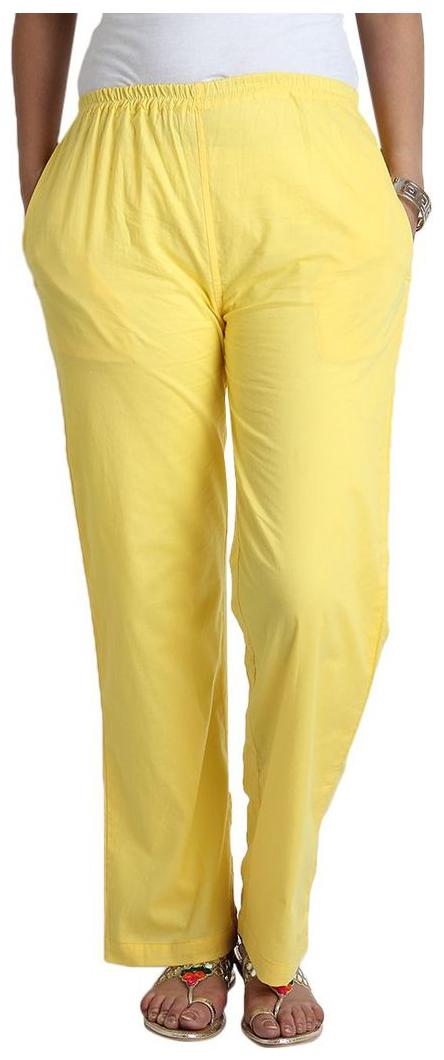 

Yellow Cotton Pant Palazzo