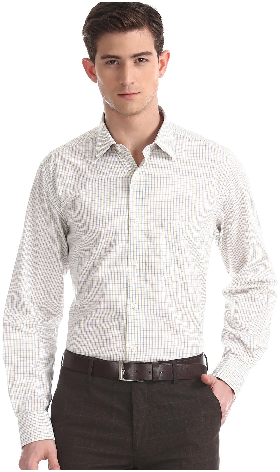 

Arrow Men Regular fit Formal Shirt - Yellow