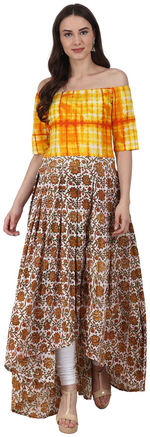 

Nayo Women Multi Floral Assymetrical Kurta