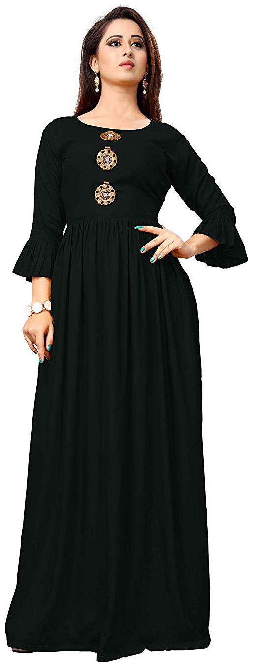 

Yeoja Creation women s Self Design Rayon Ball Gown