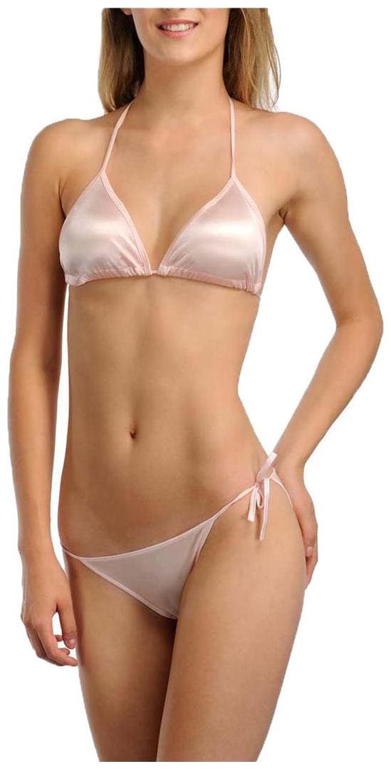 You Forever Solid Pink Lingerie Sets