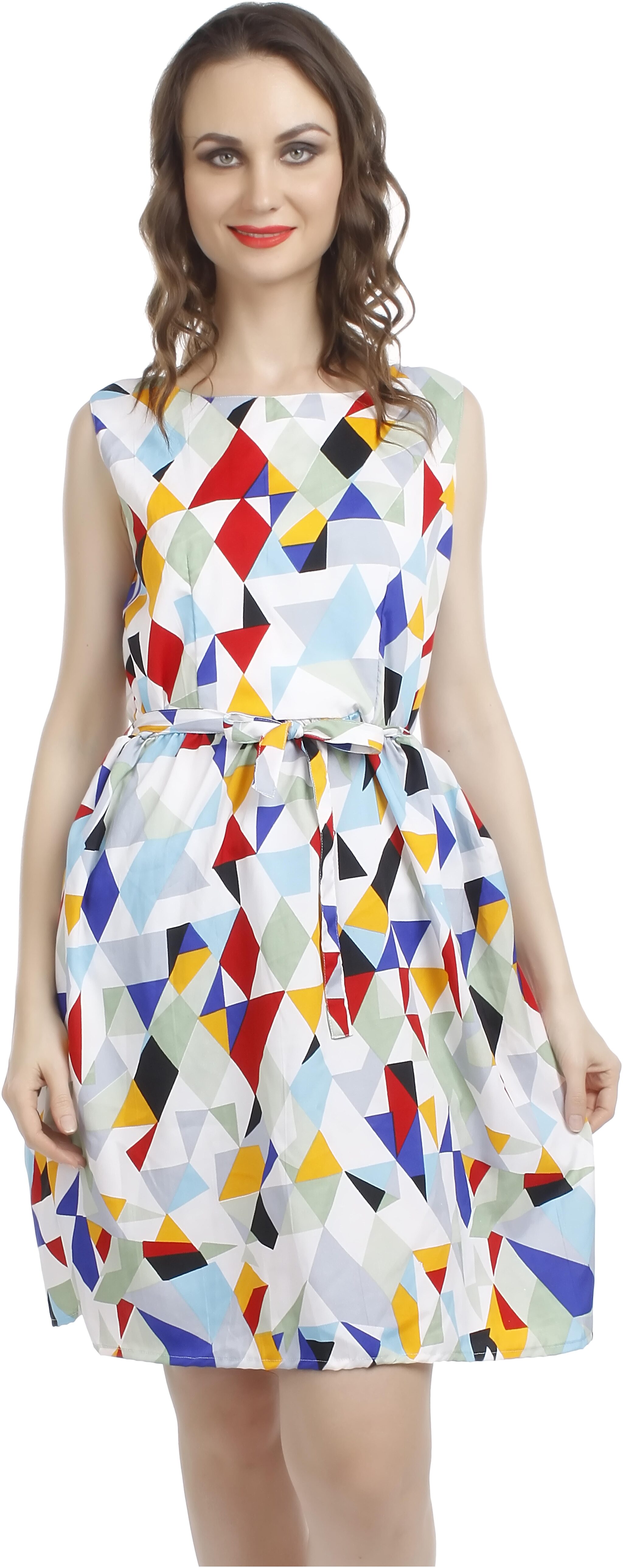 

You Forever Multi Printed A-line dress