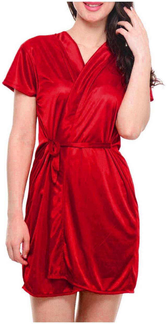 You Forever Red Wrap Gown